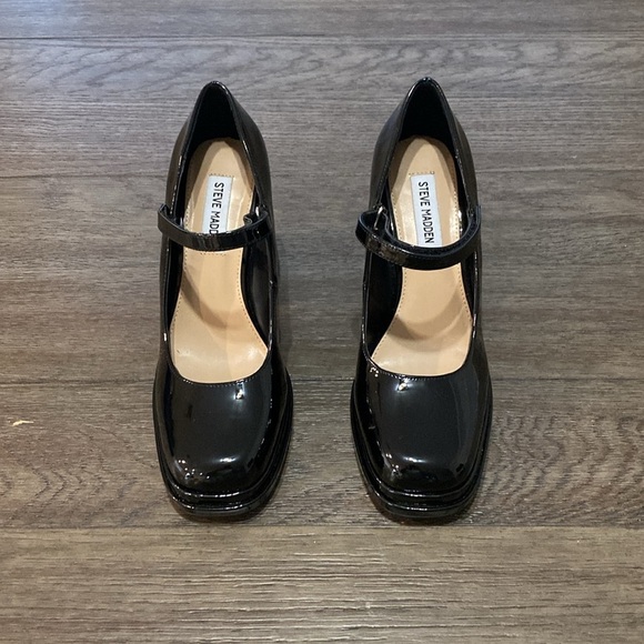 Steve Madden Nylo Mary Jane Pumps | Size 9 | Black - Picture 2 of 11